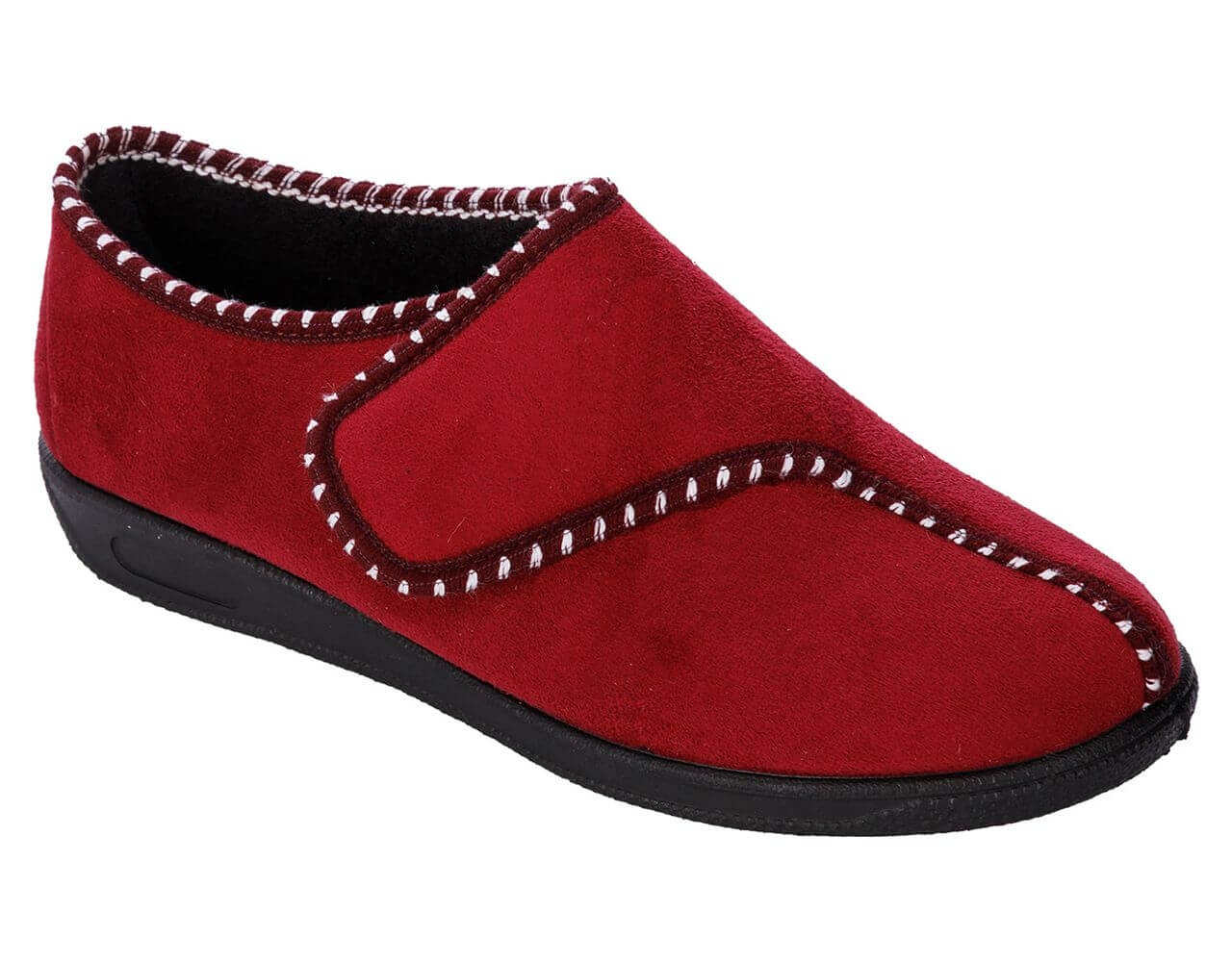 Dames pantoffel - laag model - bordeaux - maat 39