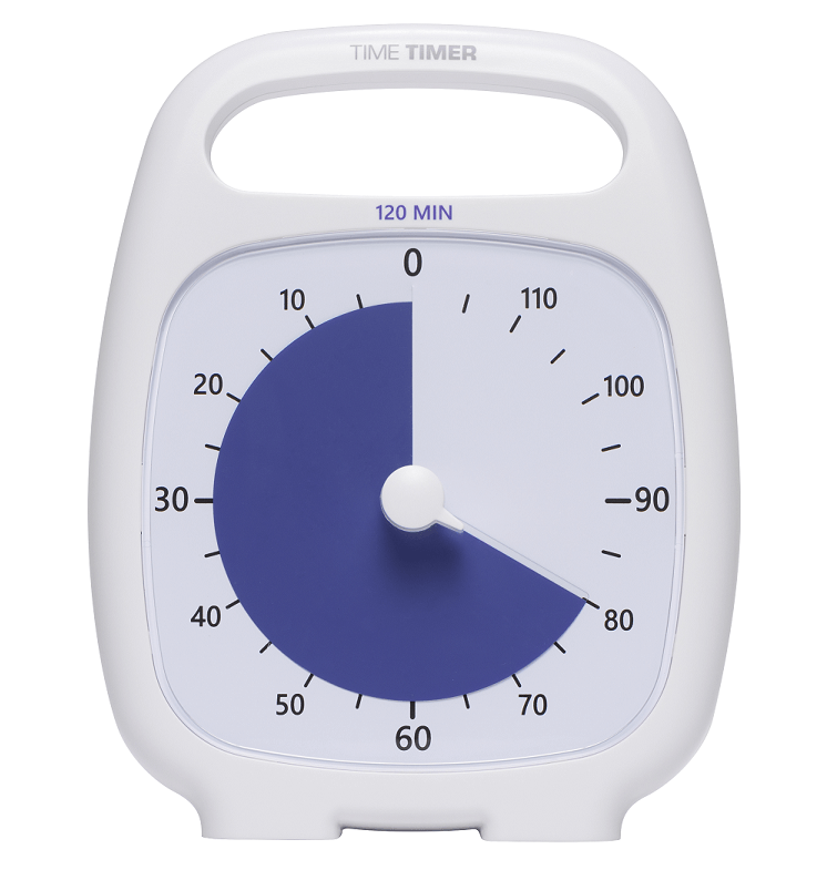 Time Timer Plus - 120 minuten - Wit