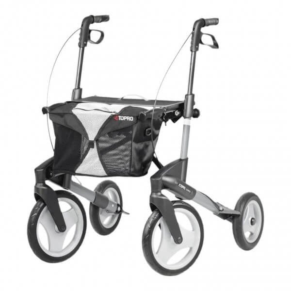 Topro rollator Olympos S Grote zachte banden - Breedt frame - Gewicht 8,6 kg