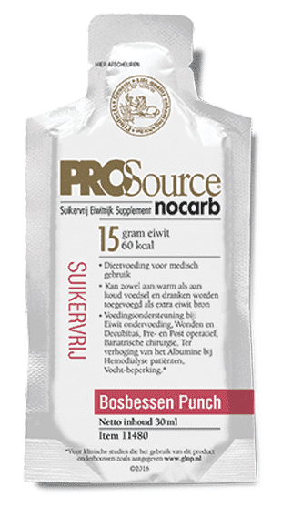 PROSource Nocarb - Bosbessen Punch - Sachet 30 ML