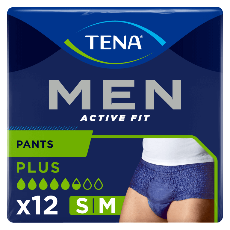 TENA Men Active Fit Plus - S/M - 12 Stuks